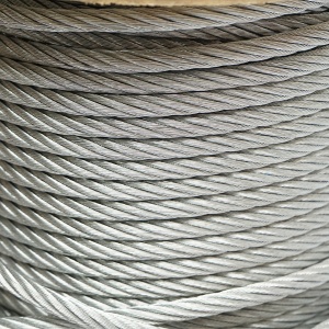 Cablu otel galvanizat fi 8mm, foc 6x19, sarcina maxima 3480Kg, 100m/rola, greutate 22Kg, Cod: DISSW44 - Img 2
