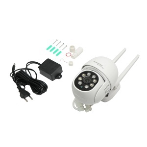 Camera de supraveghere 8 MP, WIFI 2.4GHz, rotire 360 grade PTZ cu senzor de miscare, alarma, detectie umana, night vision si aplicatie IPC360 Home, BRECKNER GERMANY, BK79713 - Img 2