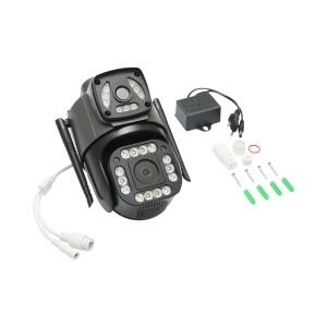 Camera de supraveghere lentila duala 4MP 1080P, WIFI & 4G, PTZ cu senzor de miscare, detectie umana si aplicatie V380 Pro, DISMN55 - Img 2