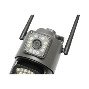 Camera de supraveghere lentila duala WIFI 2.4GHz, P2P 1080P, senzor miscare, detectie umana, night vision, PTZ rotativa 355 grade, aplicatie V380 Pro, DISMN56 - Img 5