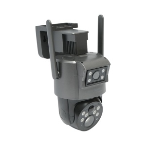 Camera supraveghere lentila duala 6 MP, 4G, WIFI 2.4 GHz cu panou solar, baterie 10000 mAh, 360 grade PTZ, detectie umana PIR, night vision si aplicatie Ubox, Cod: BK79912, - Img 4