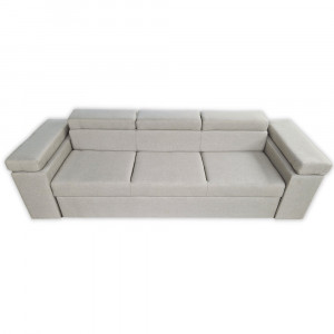 Canapea Extensibila Lotus, 240x80x85cm, 3 locuri, Amore 31 Grey, Glasspandoor - Img 6