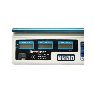Cantar electronic cu ecran LCD max 40 Kg cu baterie 4V , Cod: BK78038, Brand: BRECKNER GERMANY - Img 5
