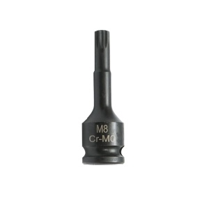Cheie tubulara de impact spline M8, 60mm, patrat 3/8 Cr-Mo, Cod: DISTS91 - Img 1