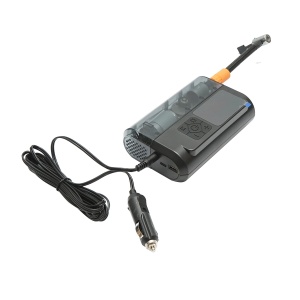 Compresor aer smart portabil digital LED 12V/100W, USB-C 5V/2A, baterie 3x2000mAh, laterna LED, port USB/USB-C, baterie externa, accesorii incluse, Cod: BK79822, - Img 8