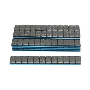 Contragreutati autoadezive negre echilibrare roti Fe 60g (5gx12 buc) 100 benzi/cutie, DISRW26 - Img 2