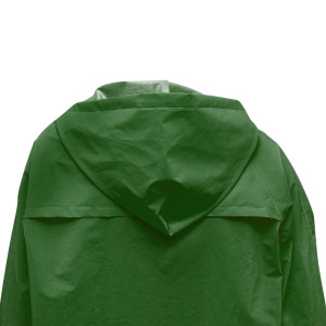 Costum impermeabil M cu gluga si salopeta din poliester si PVC, verde,Cod: BK77436, Breckner Germany - Img 6