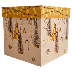 Cutie Cadou Pliabilă din Carton – 15.5 x 15 cm - Img 3