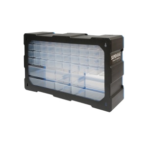 Cutie depozitare albastra din plastic modulara, 46 sertare 620x157x360mm, Cod: DISLP04A, Brand: BRECKNER GERMANY - Img 4