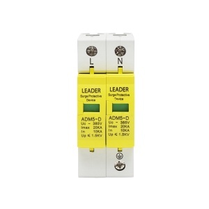 Descarcator la supratensiune cu semnalizare pentru sisteme fotovoltaice LA-SPD-2P-20kA-385V Leader, Leader, DISHT38