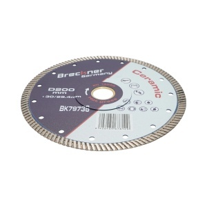 Disc diamantat turbo 200x30/25.4mm, segment 10mm pentru gresie, faianta, ceramica dura, marmura, granit Breckner Germany, BRECKNER GERMANY, BK79736 - Img 3