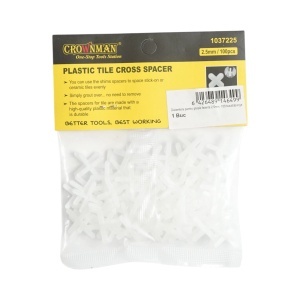 Distantiere gresie si faianta 2.5mm 100 buc/set Crownman, CROWNMAN, DISUG12