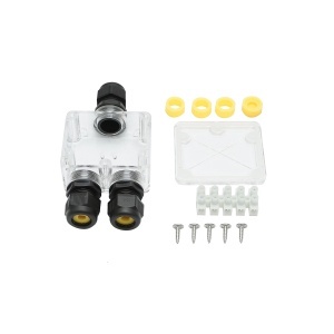 Doza etansa transparenta cu presetupe 41A 450V AC, 3 cai 5-14mm IP68 Leader, Leader, BK79125 - Img 3