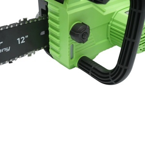 Drujba electrica profesionala cu 2 acumulatori 20V, 4Ah Li-ion, motor brushless, display digital LED, lama 12 inch (300mm) Breckner Germany, BK99684 - Img 12