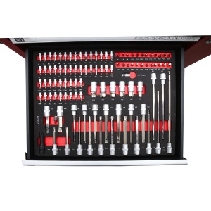 Dulap carucior metalic cu scule 7 sertare 245 piese, Cod: BK92505, Brand: BRECKNER GERMANY - Img 7