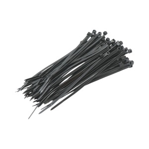 Faseta colier plastic negru 2.5x120mm 100 buc/set Longroad, DISTX54