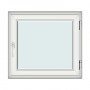 Fereastra 100x90cm, 1 canat, alb, dreapta si rabatare, Klass, 7cm, 6 camere, 2 garnituri