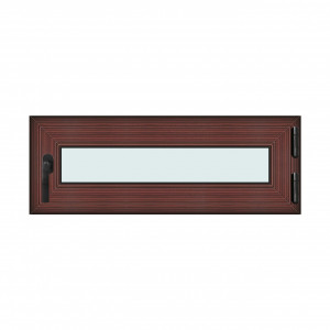 Fereastra 110x40cm, 1 canat, mahon, dreapta si rabatare, Klass, 7cm, 6 camere, 2 garnituri