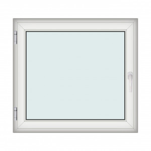 Fereastra 120x110cm, 1 canat, alb, stanga si rabatare, Klass, 7cm, 6 camere, 2 garnituri