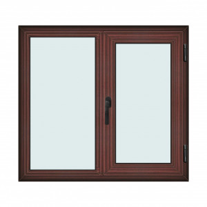 Fereastra 120x110cm, 2 canate, mahon, dreapta si rabatare, Klass, 7cm, 6 camere, 2 garnituri - Img 1