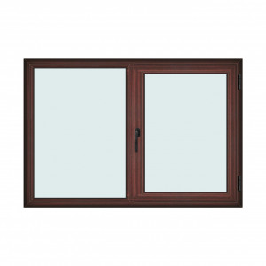 Fereastra 175x120cm, 2 canate, mahon, dreapta si rabatare, Klass, 7cm, 6 camere, 2 garnituri - Img 1