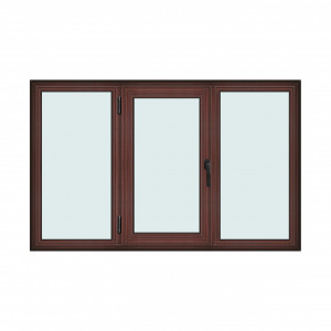 Fereastra 190x120cm, 3 canate, mahon, stanga si rabatare, Klass, 7cm, 6 camere, 2 garnituri