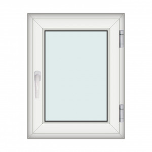 Fereastra 70x90cm, 1 canat, alb, dreapta si rabatare, Klass, 7cm, 6 camere, 2 garnituri - Img 1
