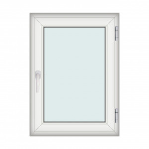Fereastra 80x110cm, 1 canat, alb, dreapta si rabatare, Klass, 7cm, 6 camere, 2 garnituri - Img 1