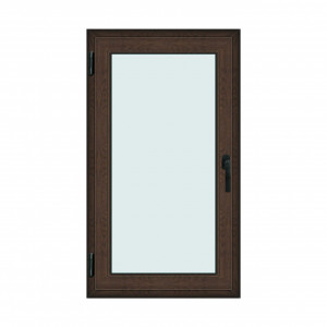 Fereastra 80x140cm, 1 canat, wenge (tabac), stanga si rabatare, Klass, 7cm, 6 camere, 2 garnituri