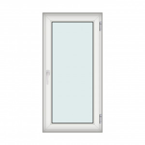 Fereastra 80x160cm, 1 canat, alb, dreapta si rabatare, Klass, 7cm, 6 camere, 2 garnituri - Img 1