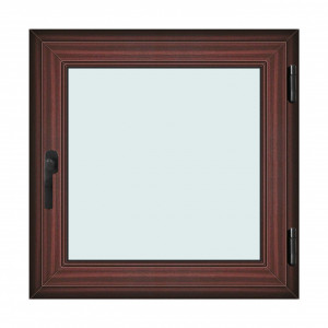 Fereastra 90x90cm, 1 canat, mahon, dreapta si rabatare, Klass, 7cm, 6 camere, 2 garnituri