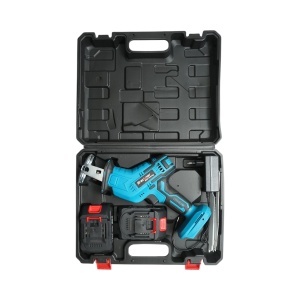 Fierastrau electric tip sabie cu 2 acumulatori 21V, 1.5Ah Li-ion, LED, cursa 20mm, 0-3000rpm, 3 panze pentru lemn, metal, plastic Breckner Germany, BRECKNER GERMANY, DISUT07 - Img 3