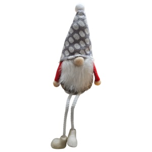 Figurină Decorativă Crăciun – Spiriduș 19×7 cm, cu Picioare 11 cm, Modele Asortate - Img 2