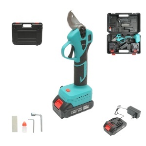 Foarfeca electrica de gradina cu 2 acumulatori 21V, 1.5Ah Li-Ion, brushless, diametru taiere 0-25mm, buton siguranta Breckner Germany, BRECKNER GERMANY, DISUT08
