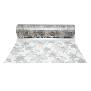 Folie protectie masa transparenta PVC siliconizat 100cm, grosime 1.2mm, model floral 20m/rola Breckner Germany, BRECKNER GERMANY, DISUN16 - Img 2