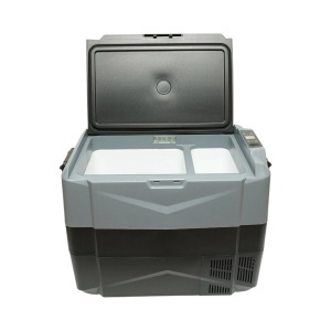 Frigider auto 45L cu compresor 12V-24V-220V, 60W, afisaj LCD, zona dubla de racire, USB 630x390x490mm, BK99977 - Img 3
