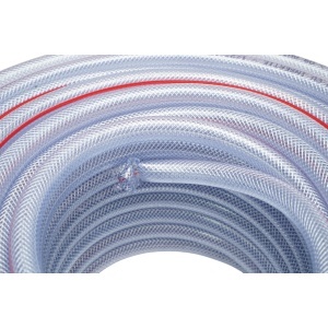 Furtun gradina PVC transparent 1/2 inch (12mm), PN9 bar, 12x18mm cu insertie textila impletita 50m/rola UZ INTENSIV, BK80390 - Img 4