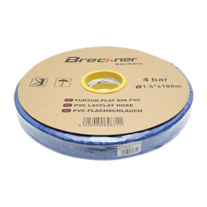 Furtun plat apa, pentru irigat din PVC 1.5 toll lungime 100m, Cod: BK78322, Brand: BRECKNER GERMANY - Img 3