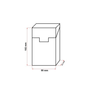 Husa maro din piele pentru pachet de tigari P21, Cod: BK90434, BRECKNER GERMANY - Img 2