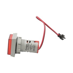 Indicator digital ampermetru LED rosu 0-100A, 220V/380V Ø 22mm Breckner Germany, BRECKNER GERMANY, BK76636 - Img 3