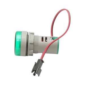 Indicator digital ampermetru si voltmetru LED verde 0-100A/50-500V AC Ø 22mm Breckner Germany, BRECKNER GERMANY, BK76671 - Img 4