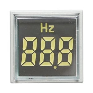Indicator digital frecventa LED alb 0-99Hz Ø 22mm Breckner Germany, BRECKNER GERMANY, BK76640 - Img 2