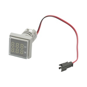 Indicator digital ore functionare LED alb 0-999H, 220V/380V AC Ø 22mm Breckner Germany, BRECKNER GERMANY, BK76655