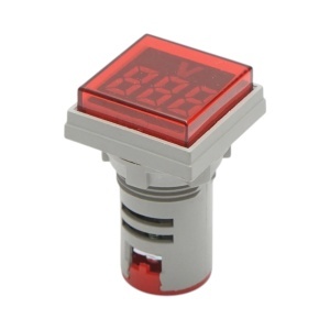 Indicator digital voltmetru LED rosu 50-500V AC Ø 22mm Breckner Germany, BRECKNER GERMANY, BK76633