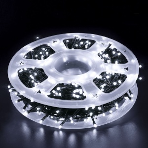 Instalație de Crăciun pe rolă – 50 m, LED Alb Rece, decor festiv modern - Img 4