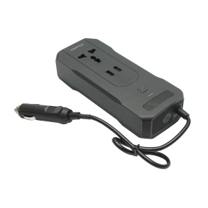 Invertor tensiune 12V-220V 200W, display digital LED, unda sinusoidala modificata, port USB, USB-C, iesire AC pentru laptop, telefon, frigider auto , Cod: BK79821 - Img 5
