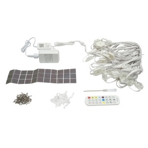 Kit lumini decorative inteligente RGBIC 15m pentru exterior cu telecomanda, control vocal, aplicatie Surplife, Cod: DISTX72