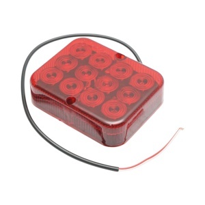 Lampa ceata spate LED 12V/24V rosie 12 LED-uri 100x80x25mm Breckner Germany, BRECKNER GERMANY, BK88871 - Img 3