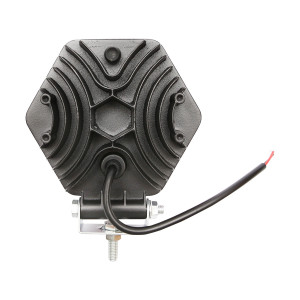 Lampa proiector hexagonal cu grilaj plastic rosu, 9 LED-uri, unghi de radiere 30, DC 10-80V 27W, Cod: BK69060S, Brand: BRECKNER GERMANY - Img 5