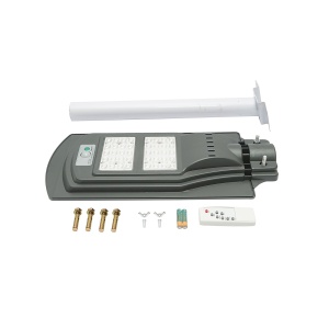 Lampa solara LED iluminat stradal 40W 6500K cu panou solar 10W, baterie 10000mAh, telecomanda, prindere pe stalp IP65, Cod: BK79611, Brand: BRECKNER GERMANY - Img 2